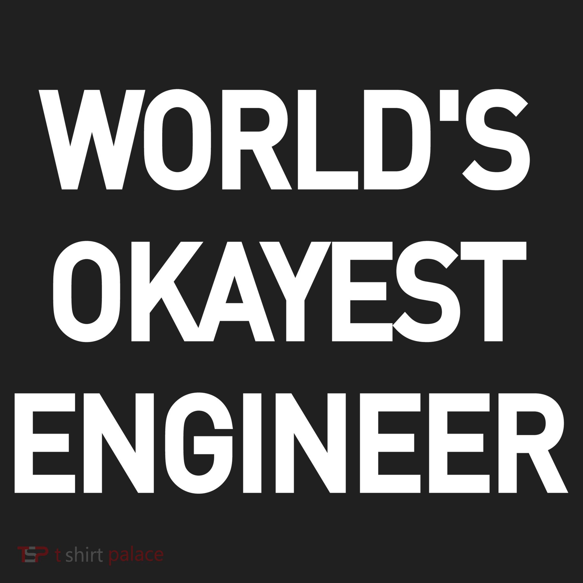 World's Okayest Engineer Golf Towel