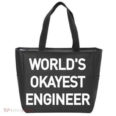 World's Okayest Engineer Bag