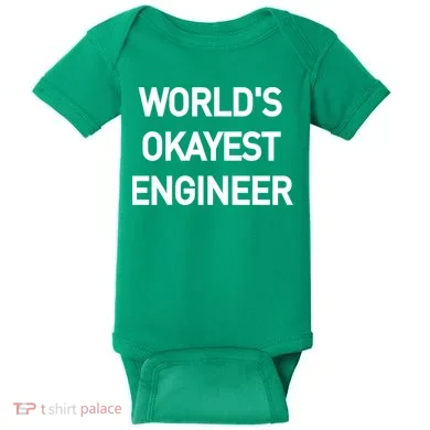 World's Okayest Engineer Baby Bodysuit