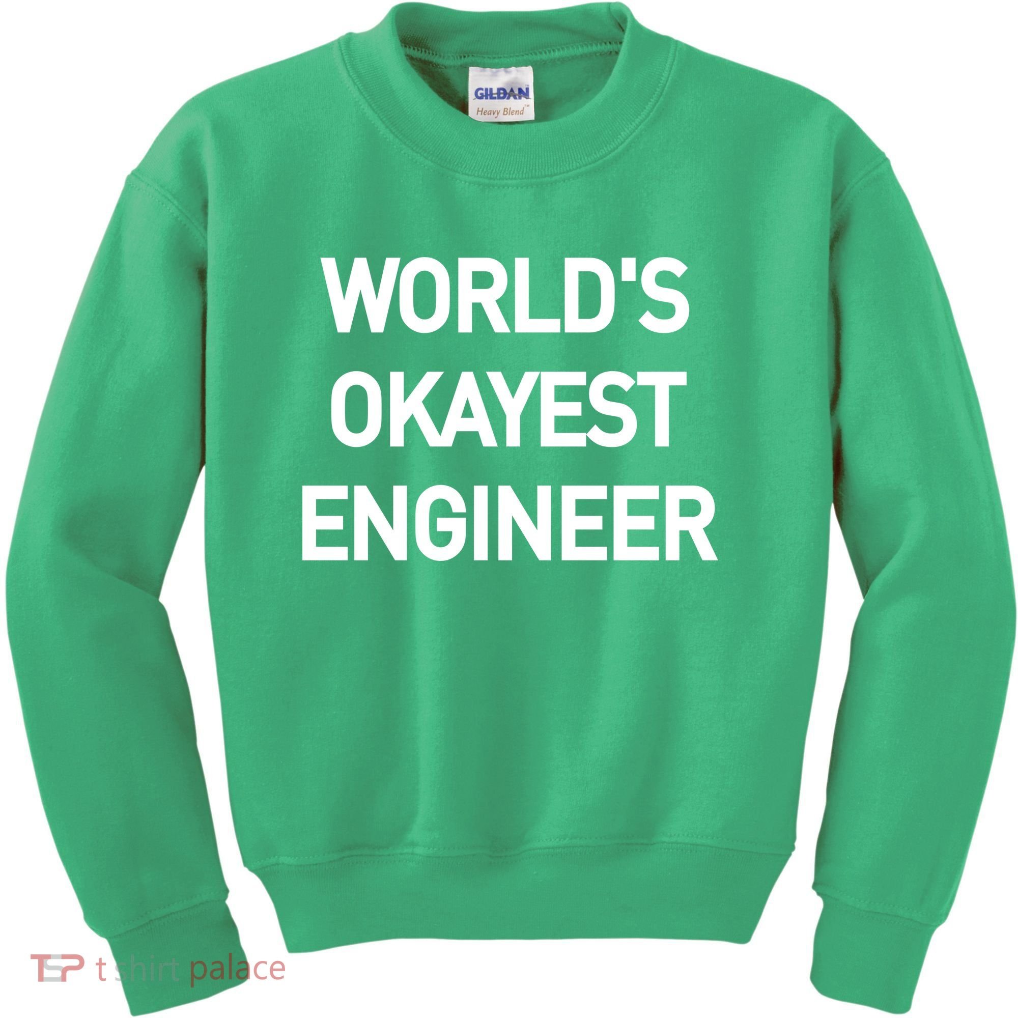 World's Okayest Engineer Kids Sweatshirt