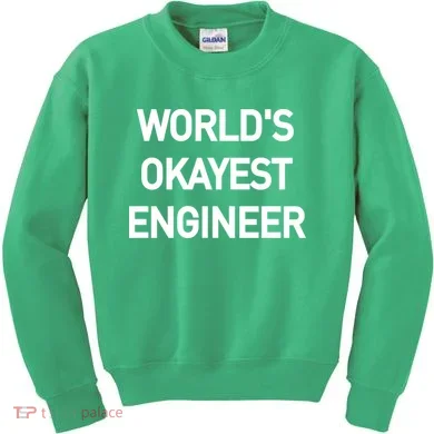 World's Okayest Engineer Kids Sweatshirt