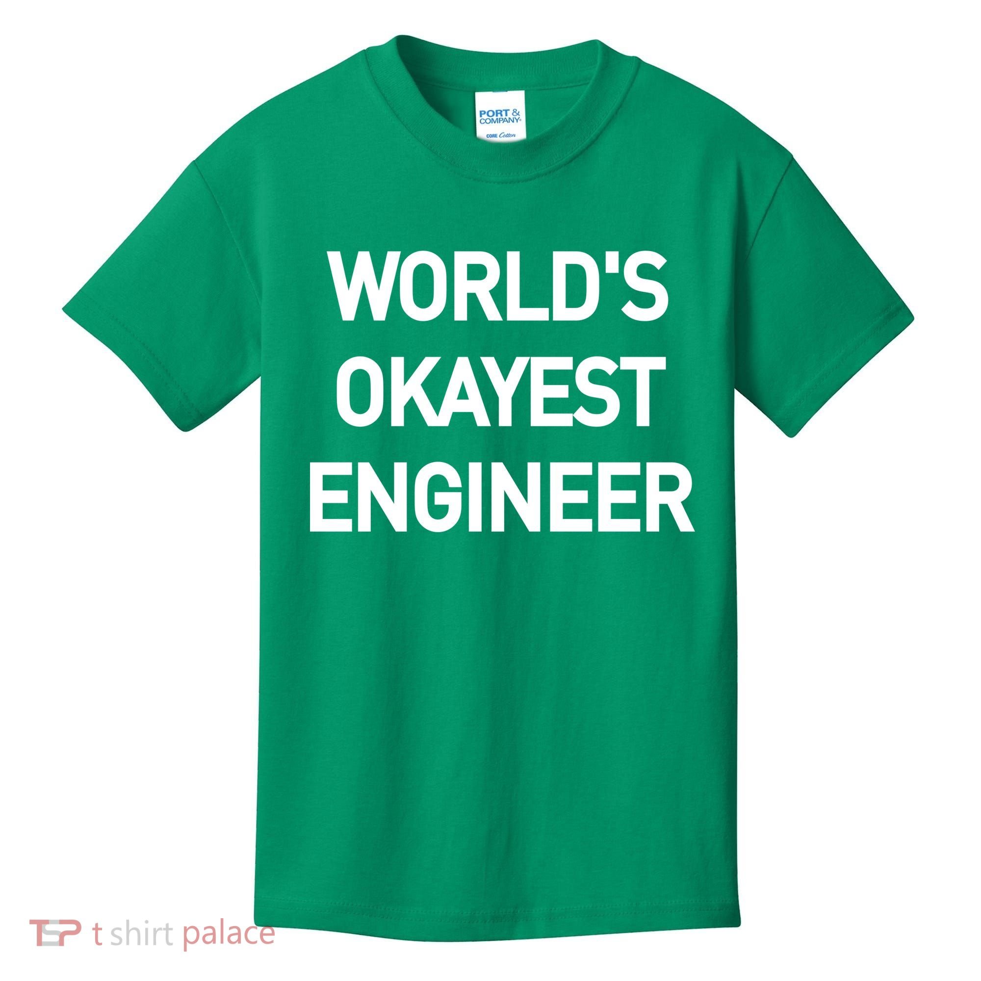 World's Okayest Engineer Kids T-Shirt