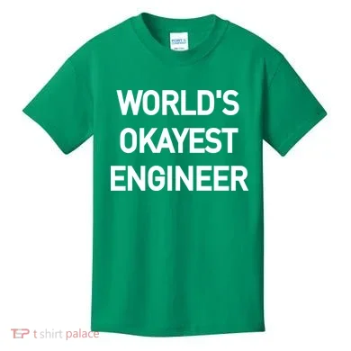 World's Okayest Engineer Kids T-Shirt