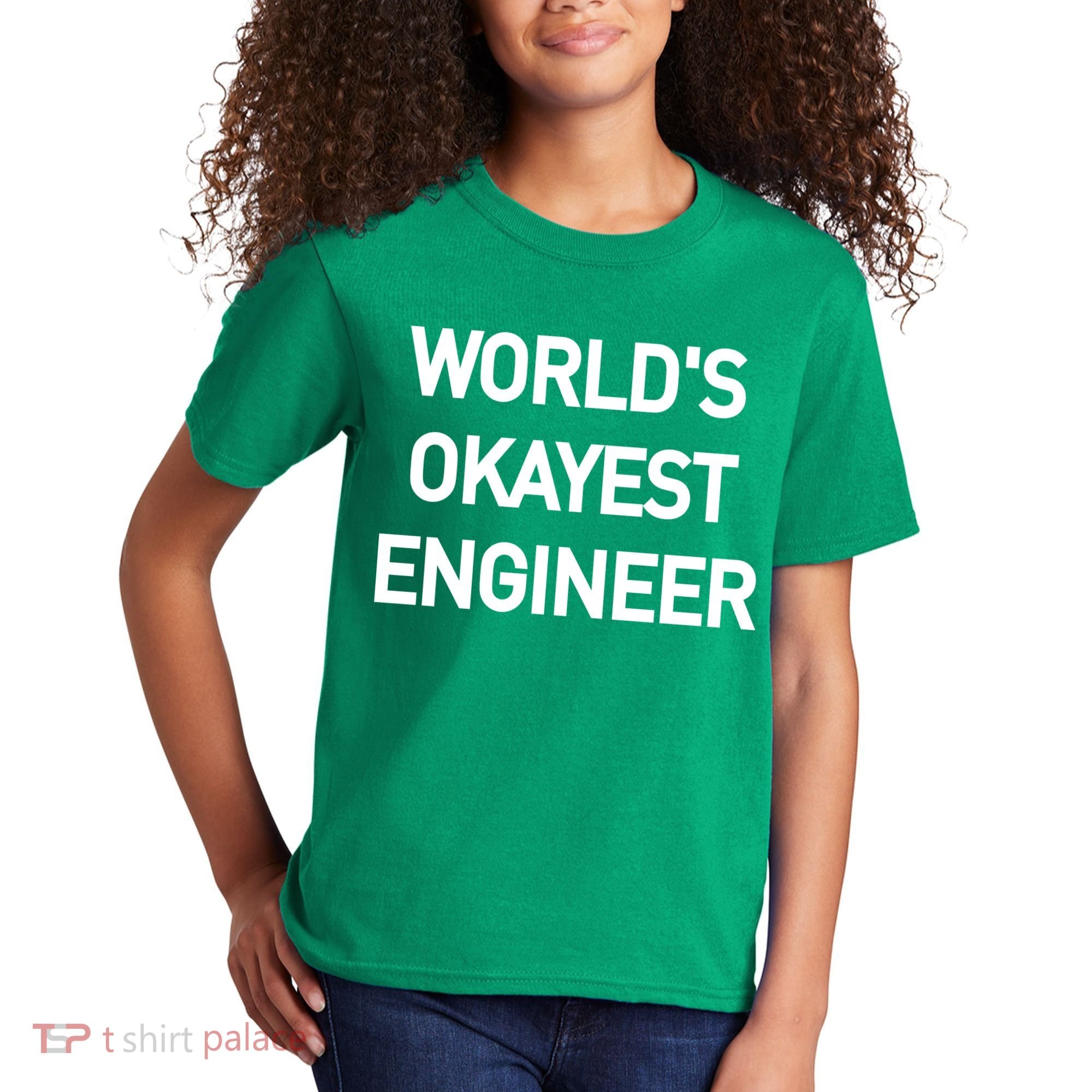 World's Okayest Engineer Kids T-Shirt
