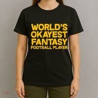 World's Okayest Fantasy Football Player T-Shirt thumb 4