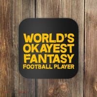 World's Okayest Fantasy Football Player Coaster thumb 0