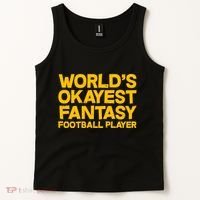 World's Okayest Fantasy Football Player Tank Top thumb 2