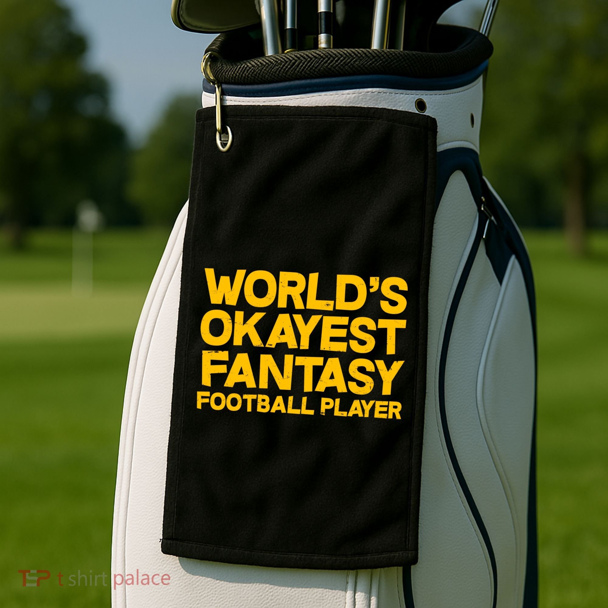 World's Okayest Fantasy Football Player Golf Towel