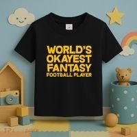 World's Okayest Fantasy Football Player Toddler T-Shirt thumb 3