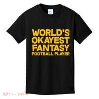 World's Okayest Fantasy Football Player Kids T-Shirt thumb 0