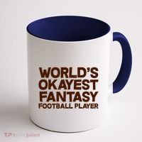 World's Okayest Fantasy Football Player Coffee Mug thumb 1