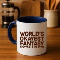 World's Okayest Fantasy Football Player Coffee Mug thumb 4