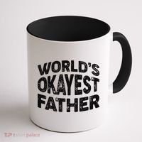 World's Okayest Father Coffee Mug thumb 1