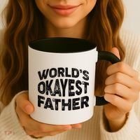 World's Okayest Father Coffee Mug thumb 3