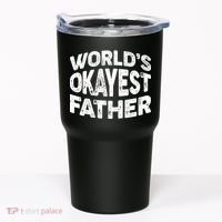 World's Okayest Father Tumbler thumb 0