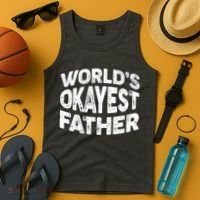 World's Okayest Father Tank Top thumb 4