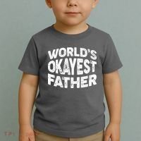 World's Okayest Father Toddler T-Shirt thumb 2
