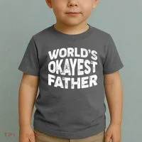 World's Okayest Father Toddler T-Shirt thumb 2