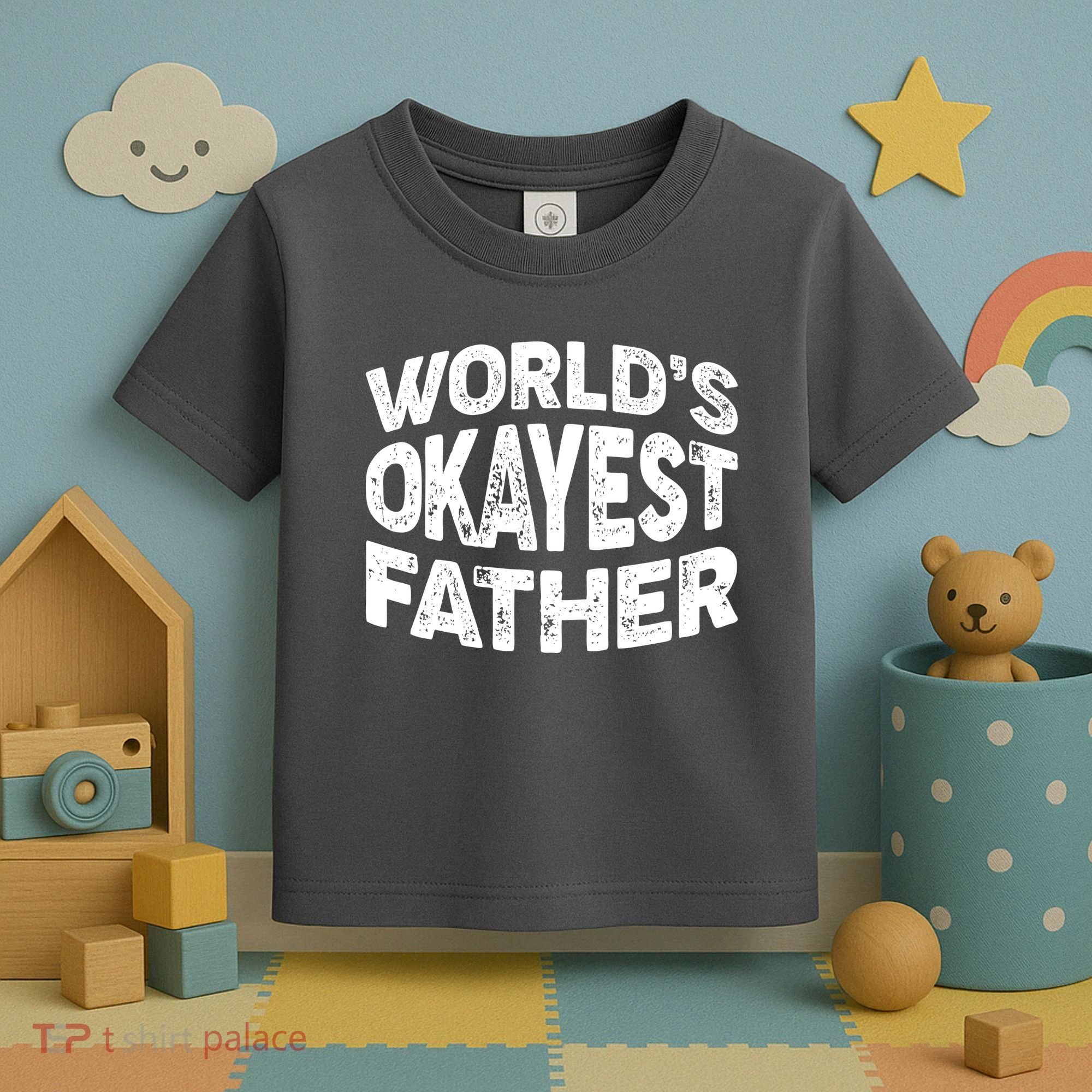 World's Okayest Father Toddler T-Shirt