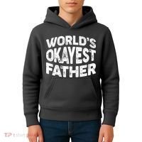 World's Okayest Father Kids Hoodie thumb 4