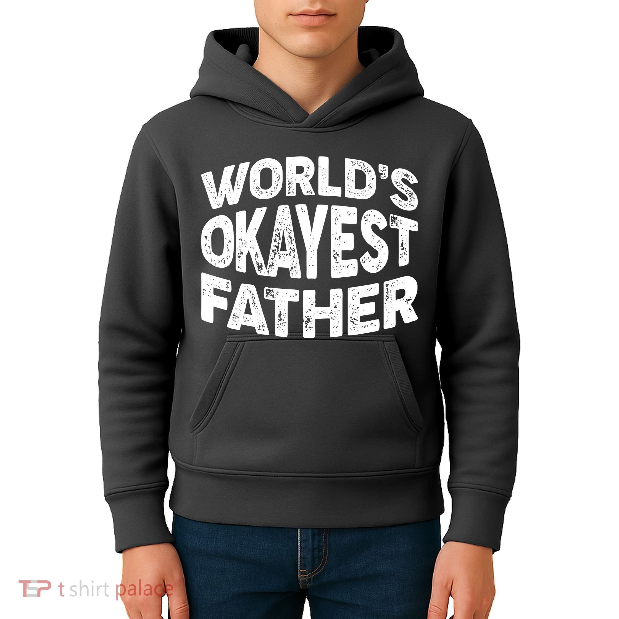 World's Okayest Father Kids Hoodie