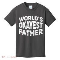 World's Okayest Father Kids T-Shirt thumb 0