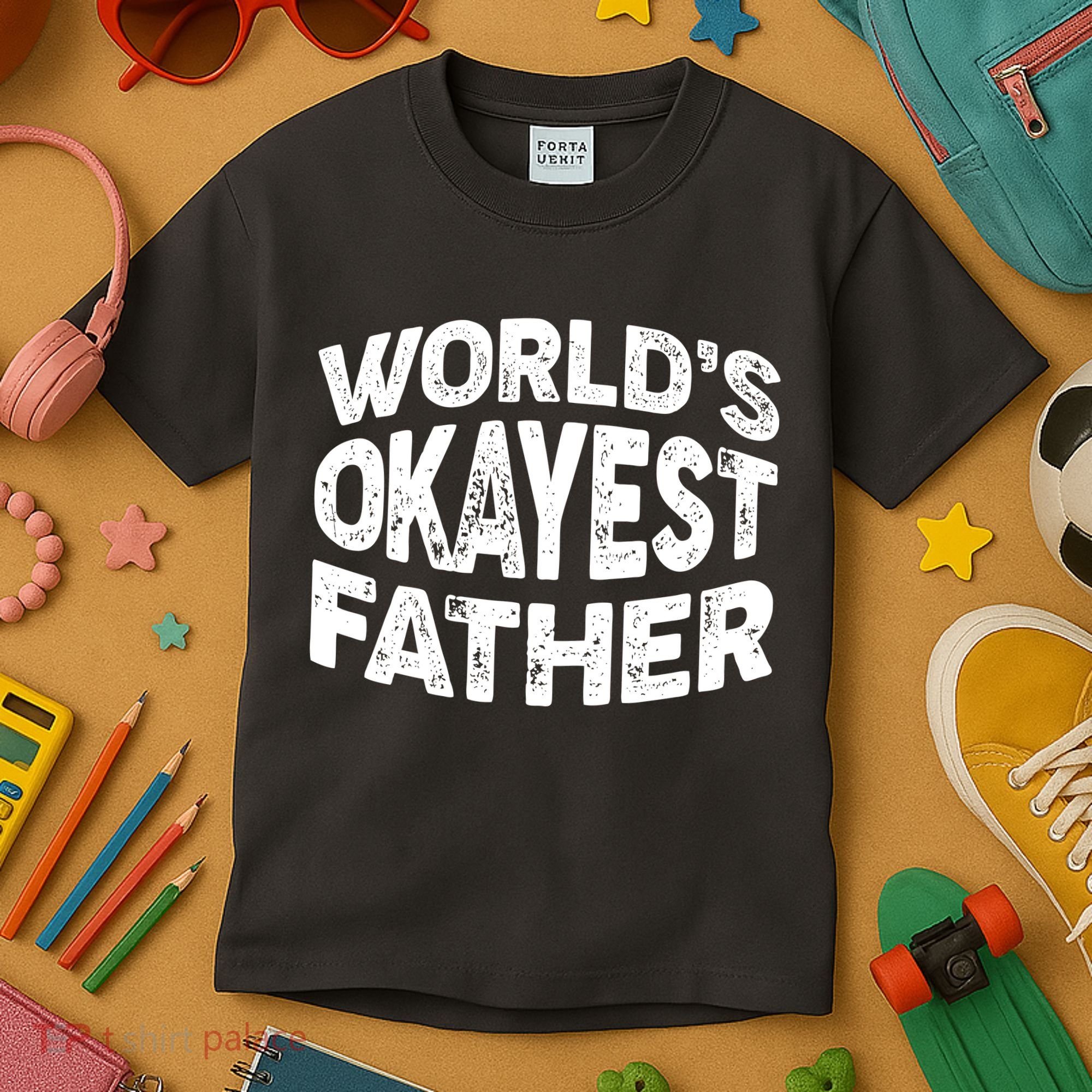 World's Okayest Father Kids T-Shirt