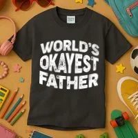 World's Okayest Father Kids T-Shirt thumb 3