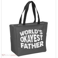 World's Okayest Father Tote Bag thumb 2