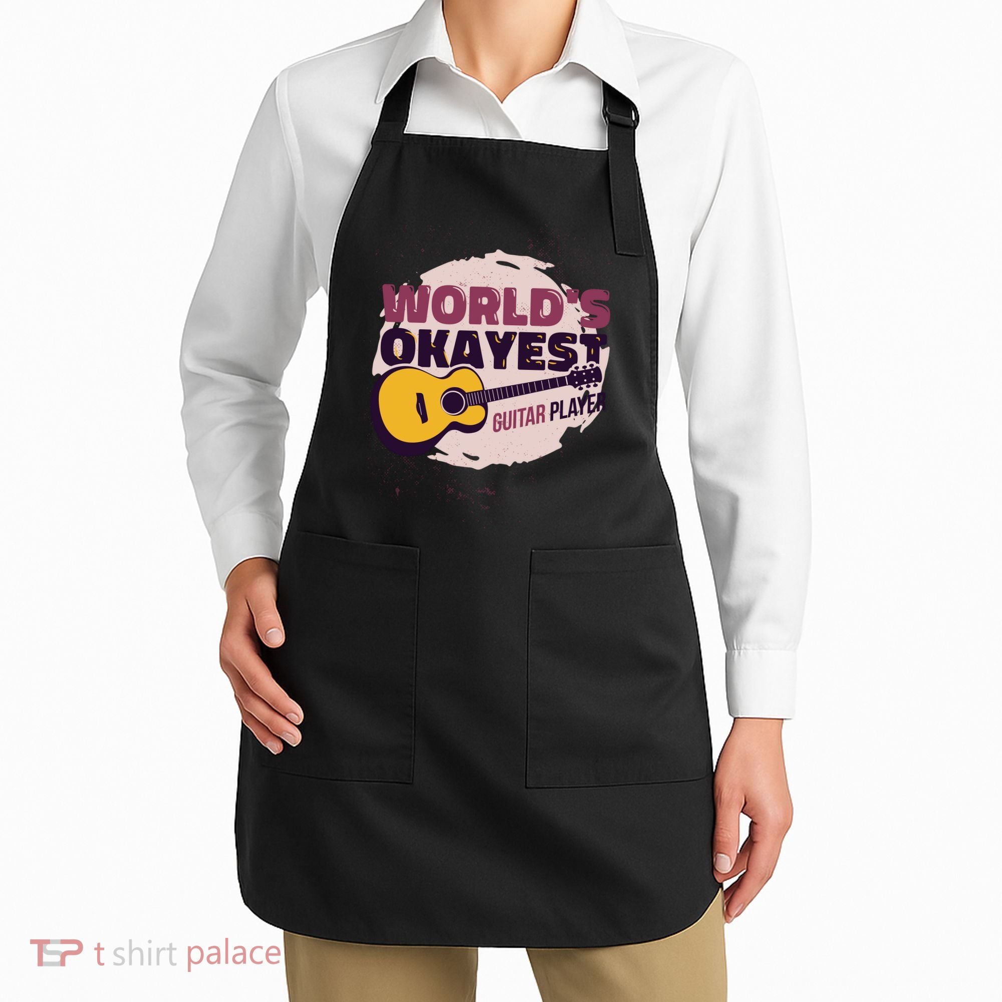 World's Okayest Guitar Player Apron