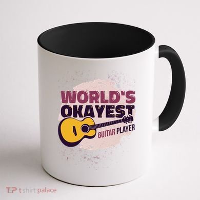 World's Okayest Guitar Player Coffee Mug back