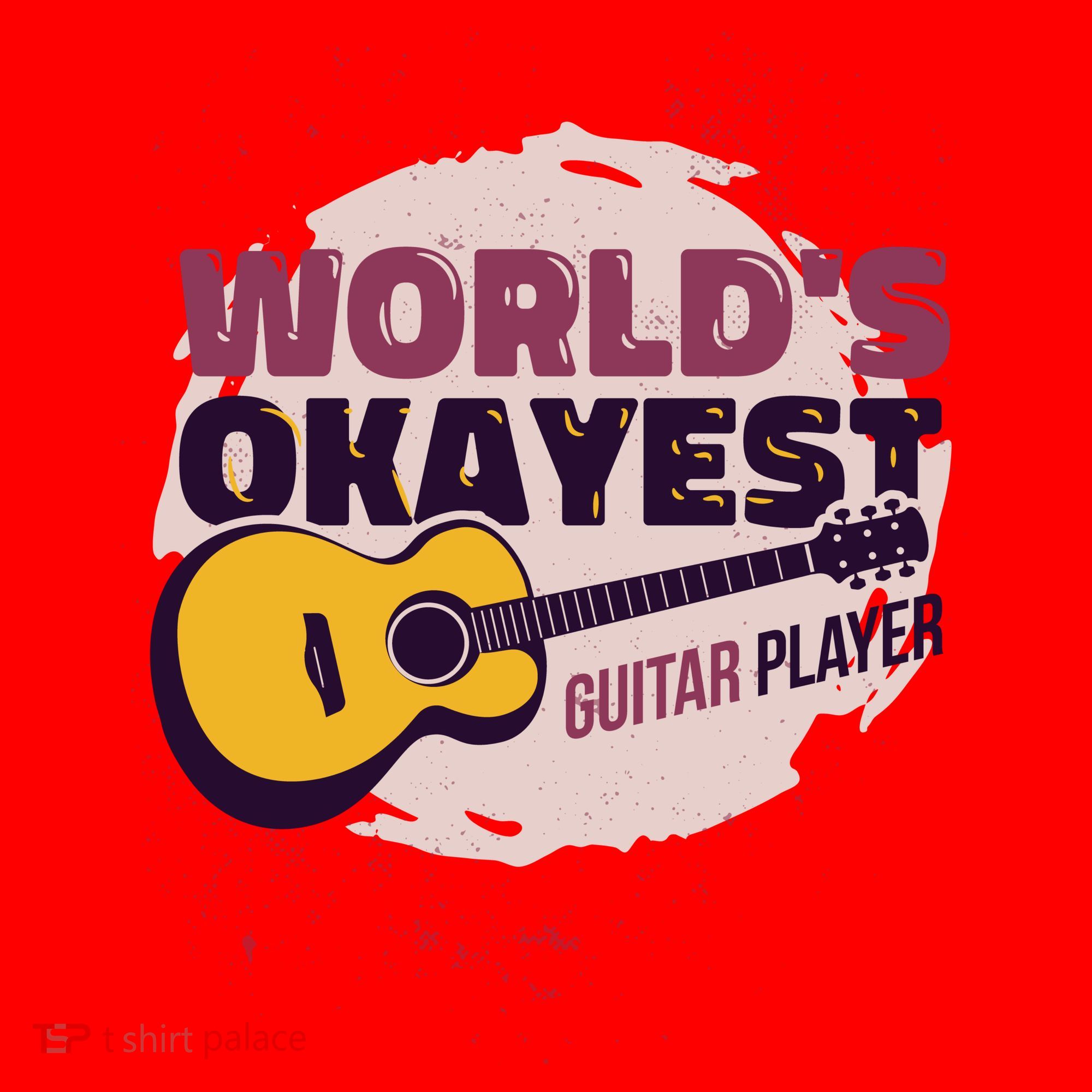 World's Okayest Guitar Player Santa Hat