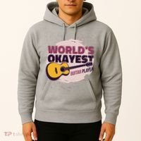 World's Okayest Guitar Player Hoodie thumb 2