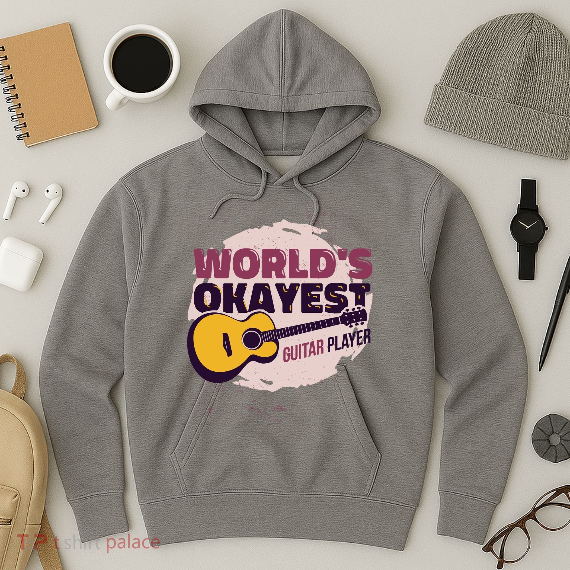 World's Okayest Guitar Player Hoodie