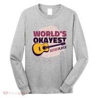 World's Okayest Guitar Player Long Sleeve Shirt thumb 0