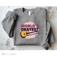 World's Okayest Guitar Player Sweatshirt thumb 2