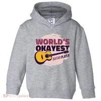 World's Okayest Guitar Player Toddler Hoodie thumb 0