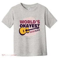 World's Okayest Guitar Player Toddler T-Shirt thumb 0