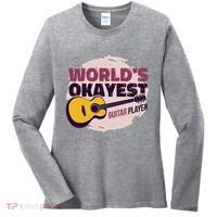 World's Okayest Guitar Player Women's Long Sleeve Shirt thumb 0