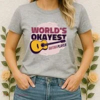 World's Okayest Guitar Player Women's T-Shirt thumb 2