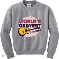 World's Okayest Guitar Player Kids Sweatshirt thumb 0