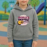 World's Okayest Guitar Player Kids Hoodie thumb 3