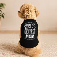 World's Okayest Mom Doggie Tank thumb 2