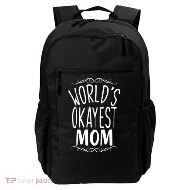 World's Okayest Mom Backpack