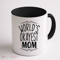 World's Okayest Mom Coffee Mug thumb 1