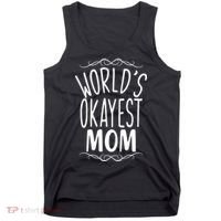 World's Okayest Mom Tank Top thumb 0