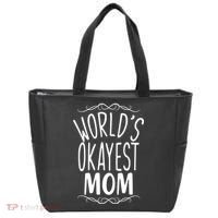 World's Okayest Mom Tote Bag thumb 0