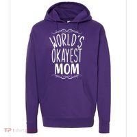 World's Okayest Mom Hoodie thumb 0
