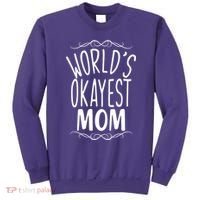 World's Okayest Mom Sweatshirt thumb 0