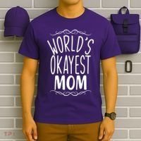 World's Okayest Mom T-Shirt thumb 6